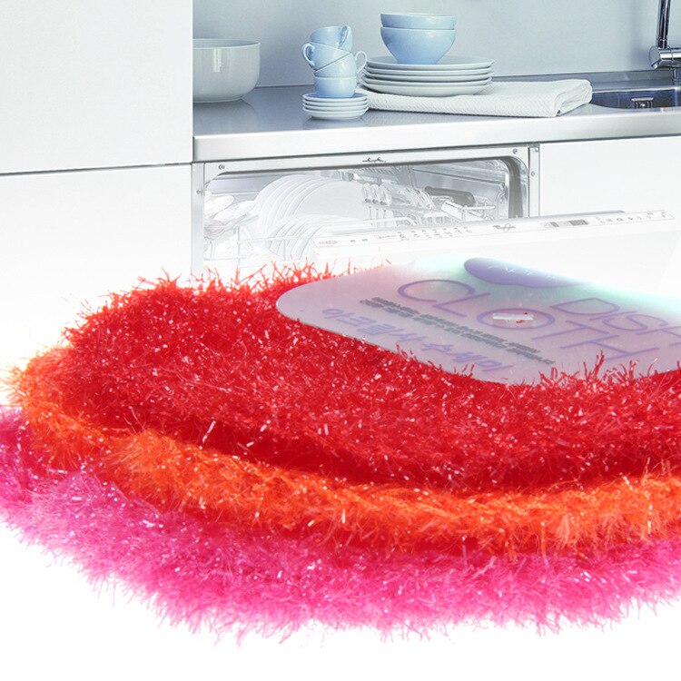 3 stuks koreaanse appel vaatdoek acryl washandje magische keuken schoonmaakdoeken