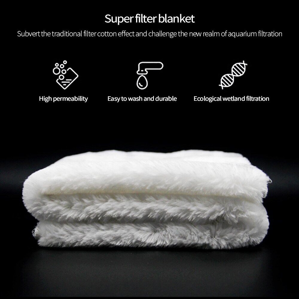 Filtro de reutilización para acuario, manta mágica, almohadilla para bolsa, filtración biológica bioquímica, filtro de fondo para pecera