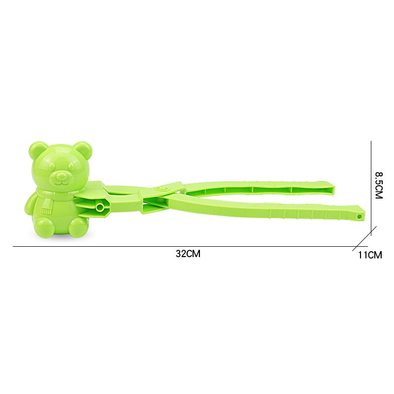 Snowball Maker Clip fai da te Cartoon orso a forma di neve giocattolo portatile da spiaggia all&#39;aperto ottimo regalo per bambini S55
