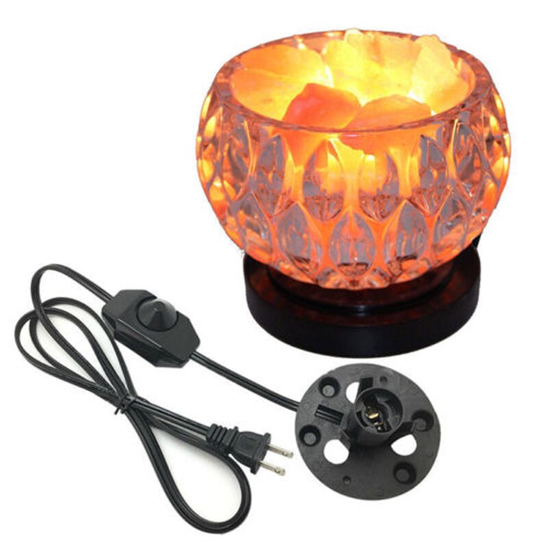 Himalayan Salt Lamp Electric Power Dimmer Cable Cord Switch E12 Socket US Plug