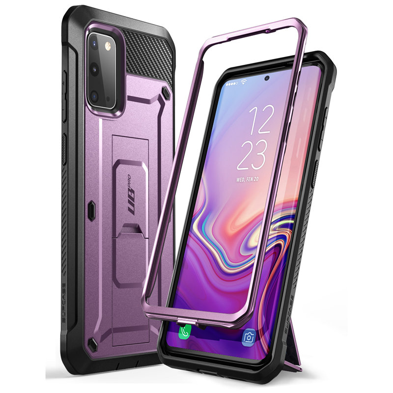 Para Samsung Galaxy S20 funda/S20 5G funda de liberación) SUPCASE UB Pro funda de pistolera de cuerpo completo sin Protector de pantalla incorporado: Purple