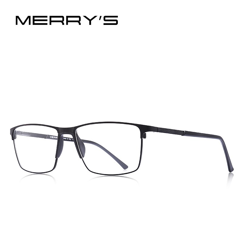 MERRYS Men Titanium Alloy Glasses Frame Business Style Male Square Ultralight Eye Myopia Prescription Eyeglasses S2170: green