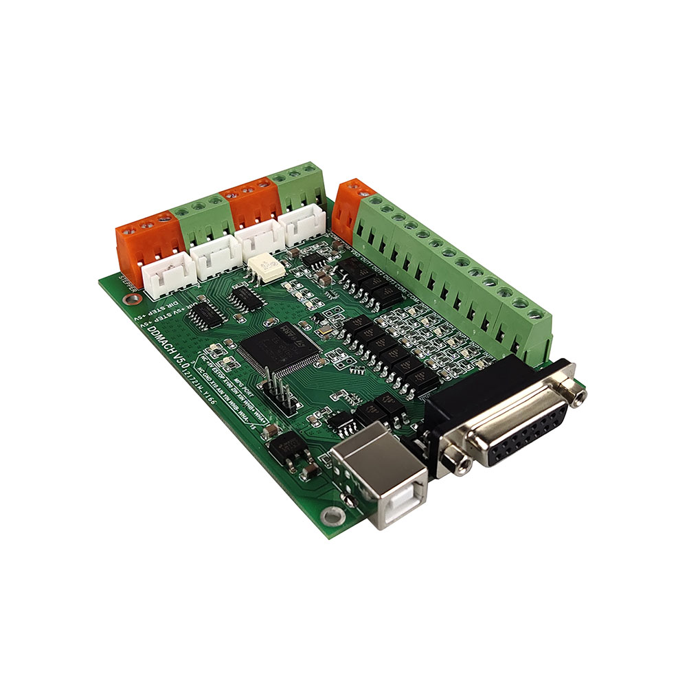Carte de contrôle de mouvement usb-mach3, 4 axes, 125KHz, machine à graver CNC, avec interface de volant