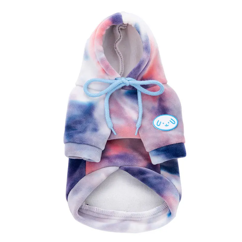 Pet Hoodie Dyeing Hoodie Pet Autumn/Winter Coat Teddy Small Dog Warm Dog Clothes Puppy Clothes Dog Hoodie Costume: XL / green
