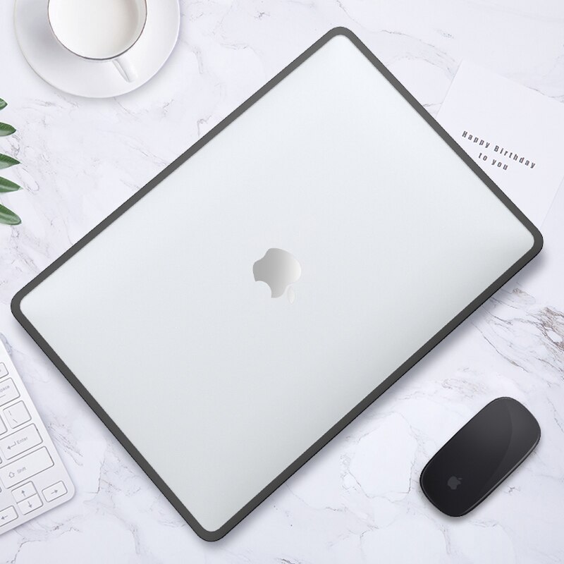 Matte Caixa Do Portátil Para MacBook 13 14 16 Polegada Caso 2020 Ar 13 A2337 A2179 Pro 13 M1 Chip A2338 A2289 New Pro 14 16 Caso Laptop: Black / 2021 NewPro 14 A2442