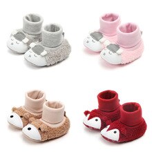 Emmababy Winter Mode Pasgeboren Baby Baby Katoenen Schoenen Cartoon Dier Sokken Booties Zachte Slipper Laarzen