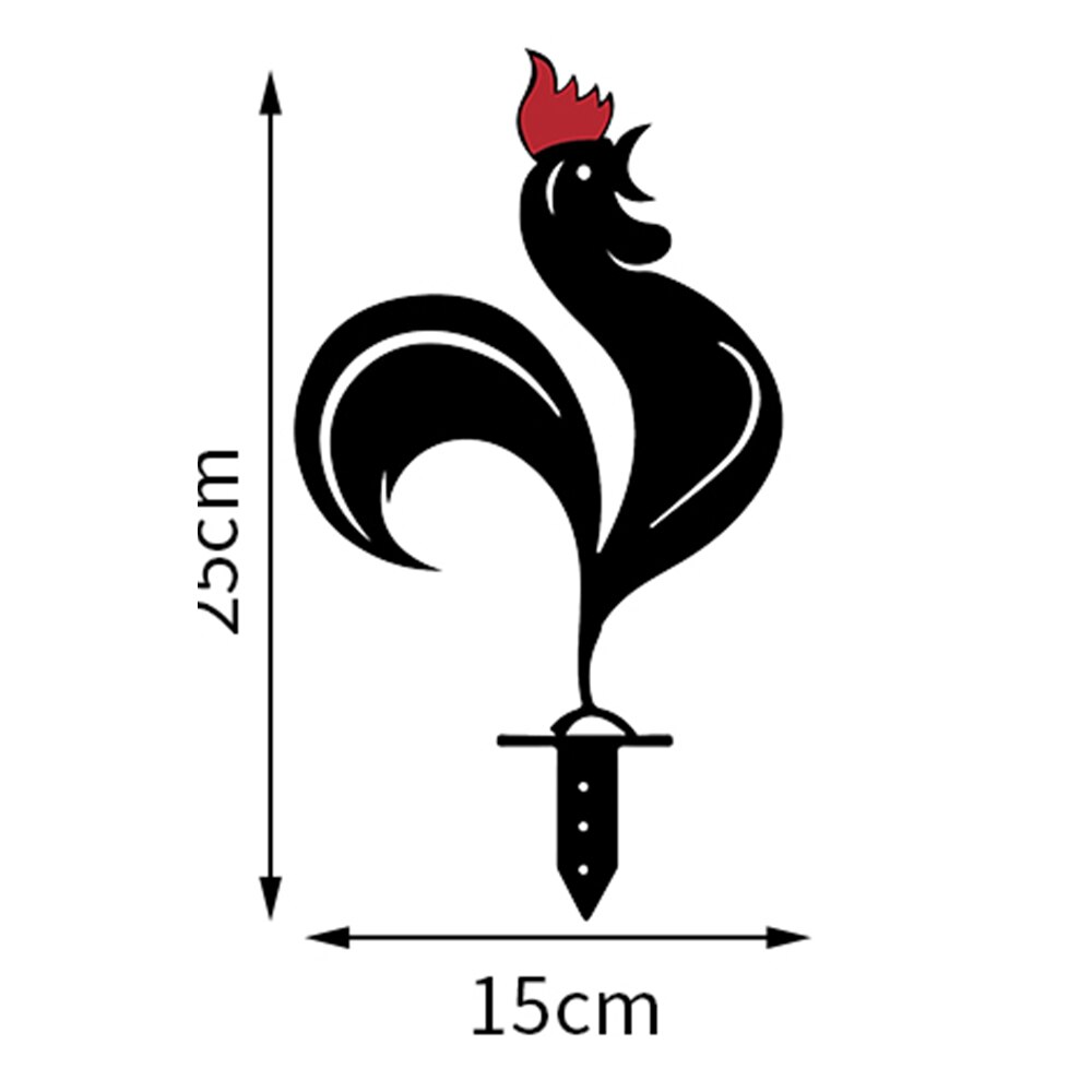 Hen Yard Decor Black Chicken Yard Art Easter Decoration Acrylic: D
