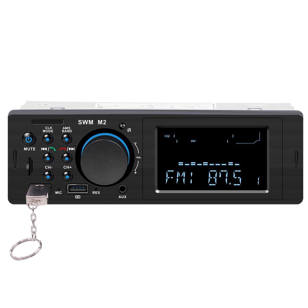 Bilstereo 1 din  mp3 spelare fm musikspelare bluetooth musik radio 4.0 tf aux dubbel usb laddning för ios / android host swm  m2