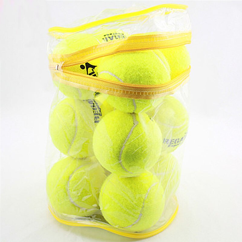 Balle de Tennis élastique de pour l'entraînement, balles de Tennis en caoutchouc pour s'entraîner au Tennis, entraînements avancés, 12 pièces/lot