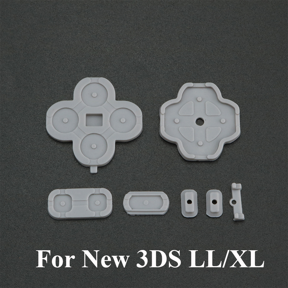 YuXi 2set Gummi Ersatz Silikon Leitfähigen Klebstoff Taste Pad tastaturen für Sony PS4 für PlayStation DualShock 4 Controller: For New 3DS LL XL