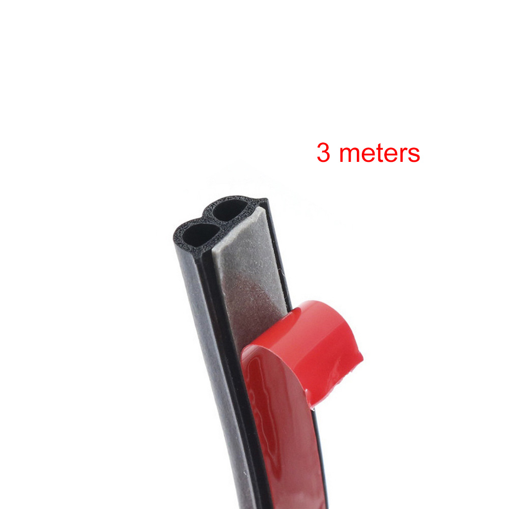 4 Meter B Vorm Auto Deur Afdichting Strip Geluidsisolatie Voor De Auto B Type 3M Deur Afdichting Strips auto Rubber Afdichtingen: 3 Meters