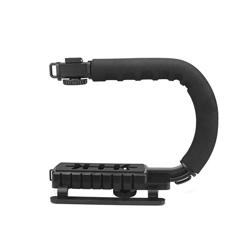 Flash Bracket Camcorder Video Handle Holder Stabilizer Practical Home Handheld Camera Steadicam C Shaped Rig Support DV Grip