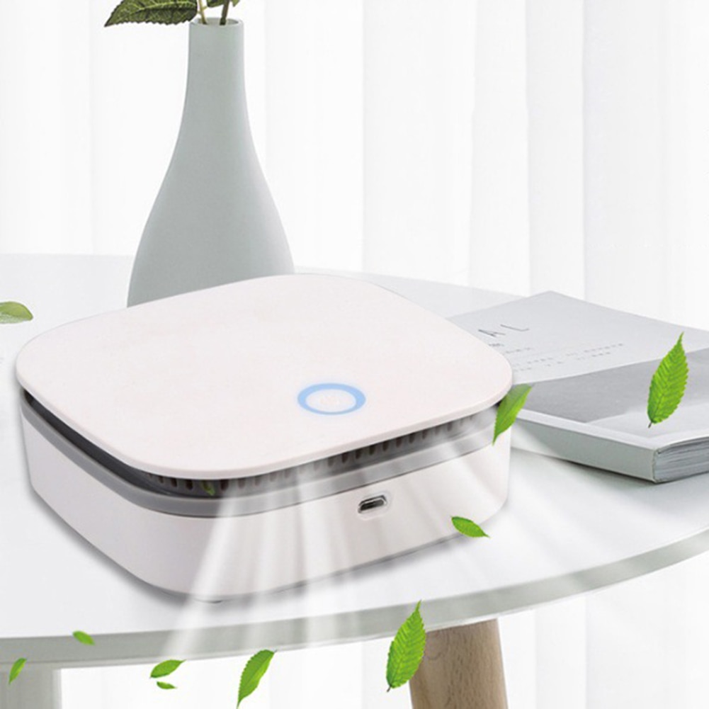 Mini Air Purifier Smart Fridge Freshen Air Cleaner Portable Ozone Anion Generator USB Rechargeable Kitchen Auto Home Clear Odor