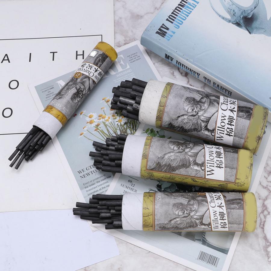 25pcs Houtskool Potlood Tekening Houtskool Bar Kunstenaar Art Tekening Gereedschap Schets Potlood