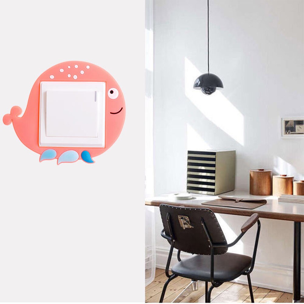 DIY Cute Animals Cat Giraffe Light Switch Sticker Remoable Wall Sticker For Kids Baby Nursery Home Decal Decal Decor