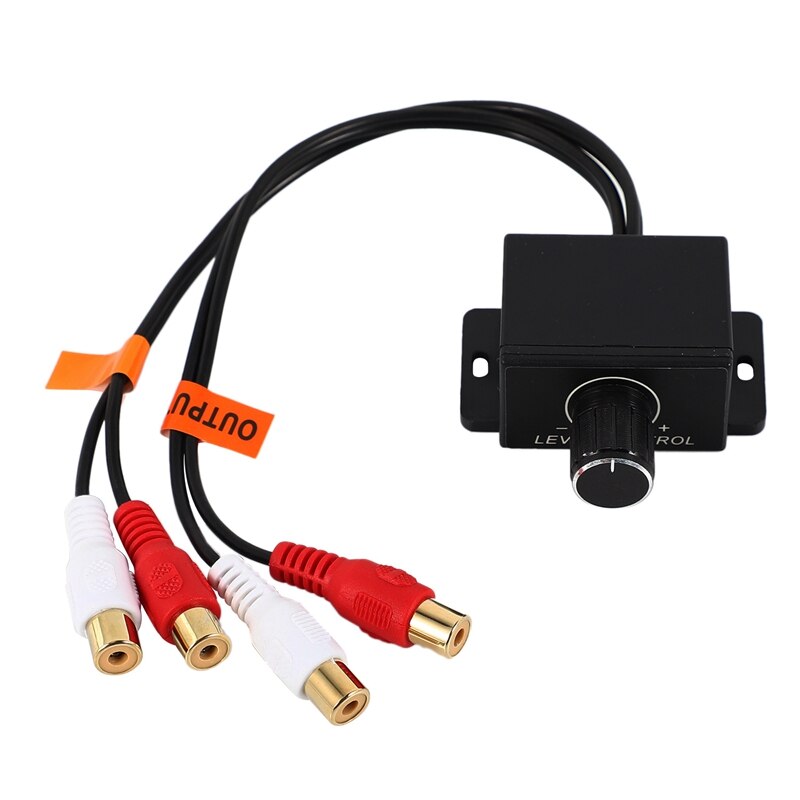 Universal Car Amplifier Bass Remote Volume Control Potentiometer Rca Input and Output 2Rca Car Potentiometer