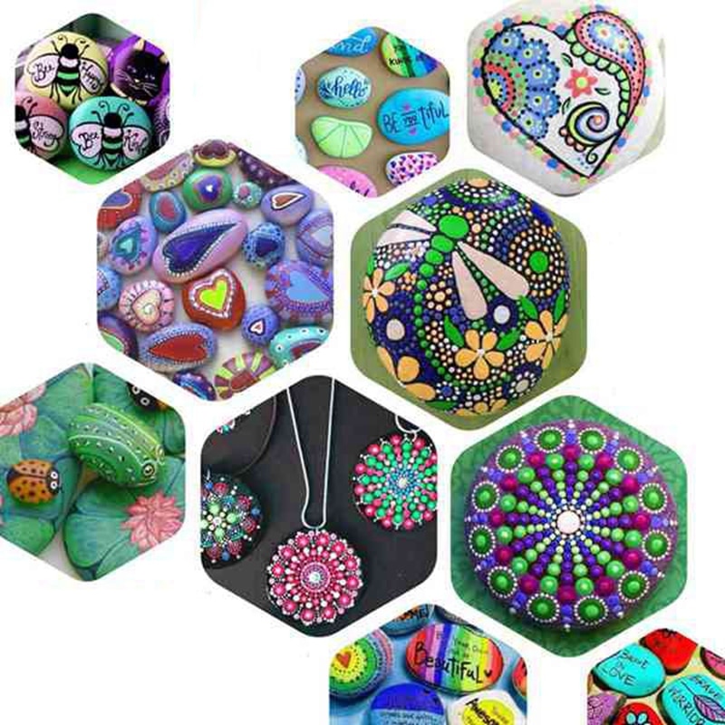 Mandala Outils de Pointage pour Peinture Roches Pierre Peinture Mandala Qui Parsèment, Outils de Pointage pour Peinture Mandalas, Roche Fournitures Dotti