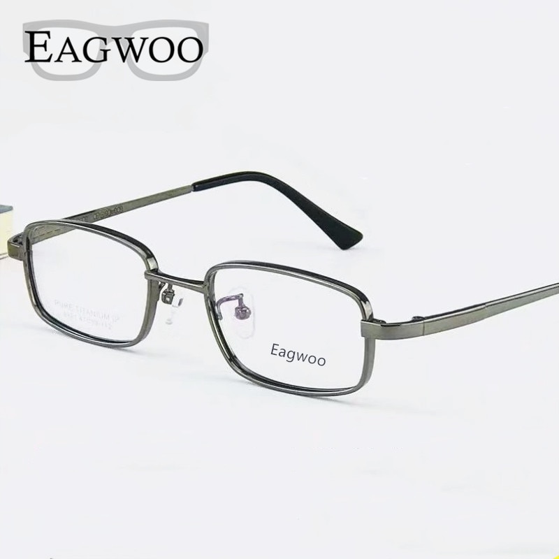 Lunettes de lunettes en titane pur, petite monture optique adaptée à haute dioptrie, lunettes de Prescription, haute puissance