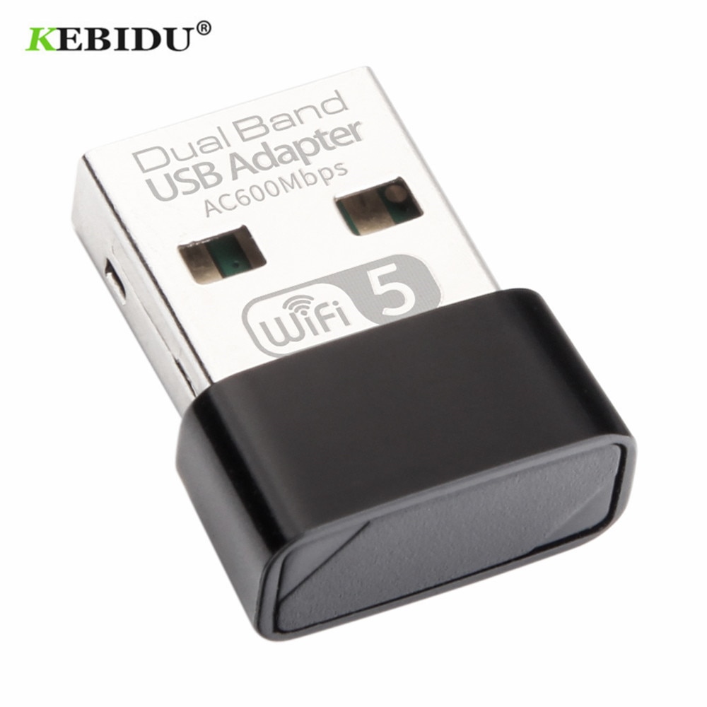 Kebidu 600 mbps usb wifi-adapter dual band 2.4 ghz 5 ghz wifi-antenne realtek rtl 8811 mini draadloze computernetwerkkaartontvanger