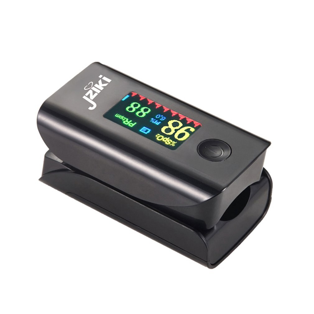 Pulse Monitoring Blood Oxygen Saturation Monitor Finger Clip Oximeter LCD Screen Digital Display Health Test Household Oximeter