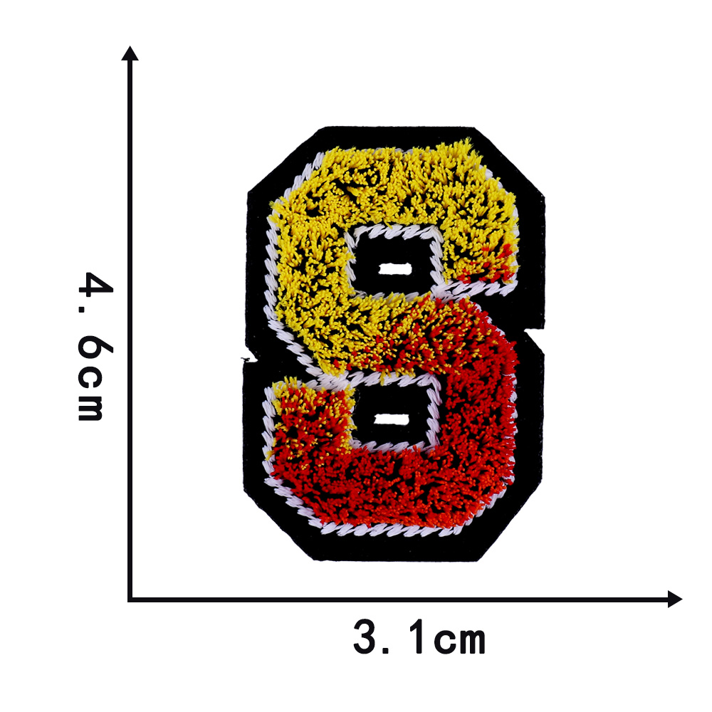 Letters Toothbrush Embroidery English Patches For Sew On Clothing Patch Clothes Applique DIY Garment Hat Decor: Blue