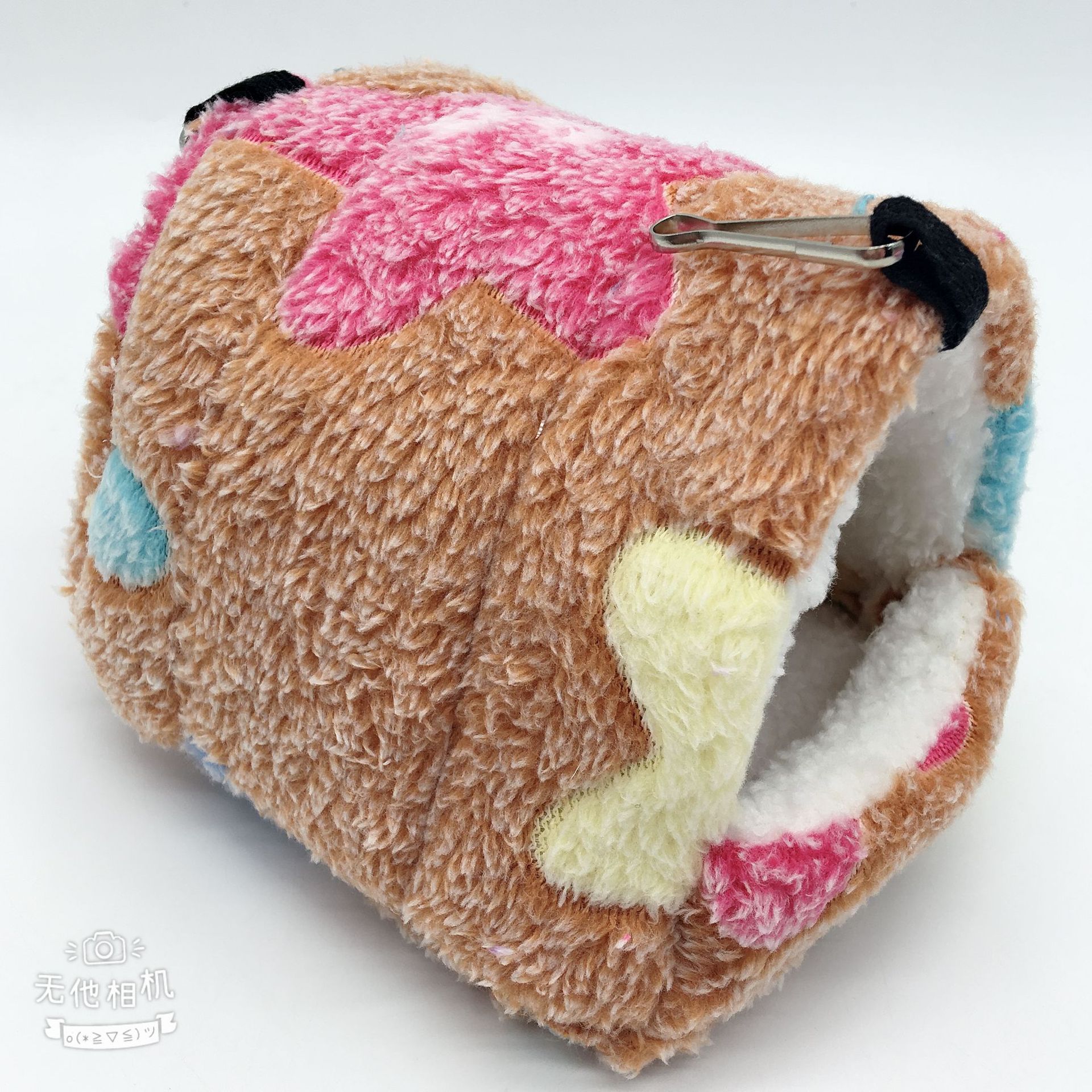 Hamster reden marsvin vinterforsyning varm sovepose kæledyr bomulds-polstret rede: Brun / 14 x 12cm