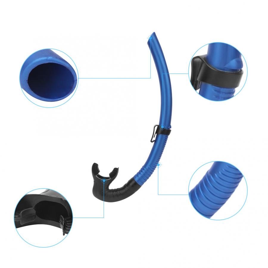 Tubo de respiración para buceo, accesorio de PVC + silicona para respiración de aire, para natación, subacuática
