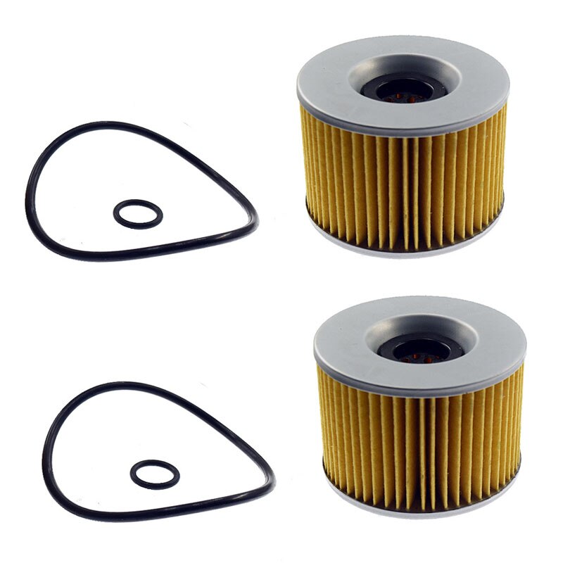 Til kawasaki  zr750 f1-f5 zr-7 zr7 1999 2000 2001 2002 2003 zr 750 h1-h3 zr-7s zr7s 2001 2002 2003 motorcykel oliefilter: 2 pc