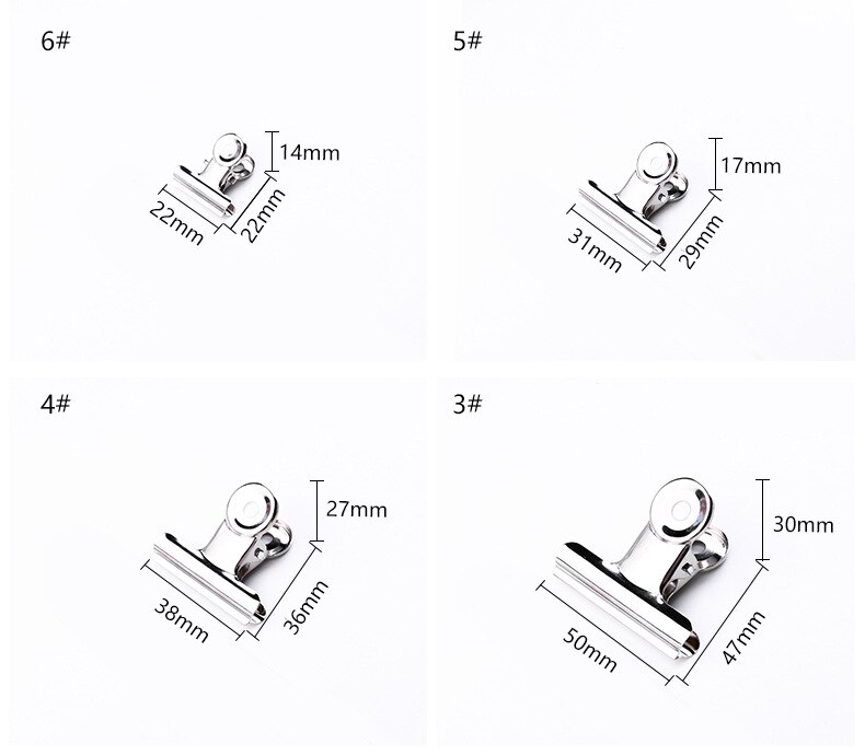 1p puissant pince en métal papeterie fournitures de bureau ménage dossier fixation petit livre pince Extra grand croquis planche dessin pince