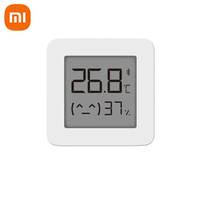Xiaomi Bluetooth Thermometer 2 Smart Electric Digital Humidity Monitor High-precision Sensor 1.5'' LCD Screen with Mijia App: 1 Pcs
