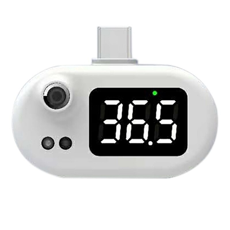 Mini thermomètre infrarouge portatif d'usb avec la prise de type-c/Android/Apple pour le thermomètre numérique de téléphone Portable de Xiaomi/iPhone X/11/12: for Type-C