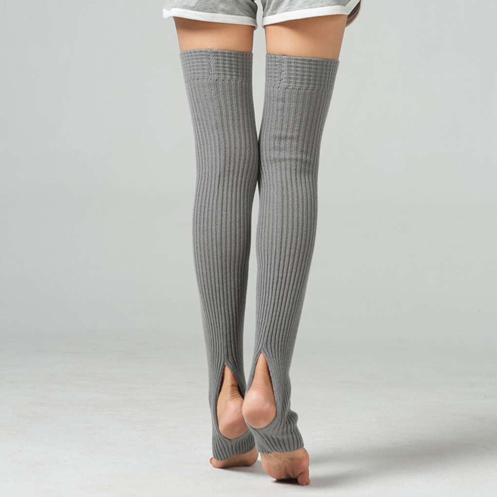 Jambières pour femmes et filles, 1 paire, chaussettes longues sans pieds, automne hiver, danse, stock de Ballet