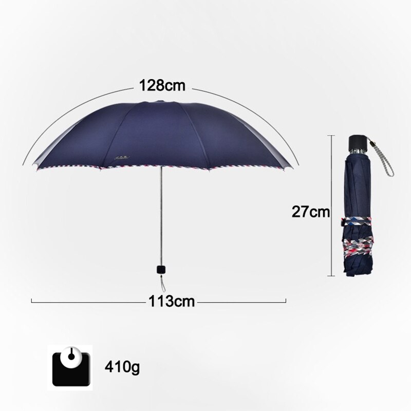 113CM Wind Resistant Folding Big Umbrella Rain Women Auto Luxury Big Windproof Umbrellas Men Frame Windproof 10K Parasol