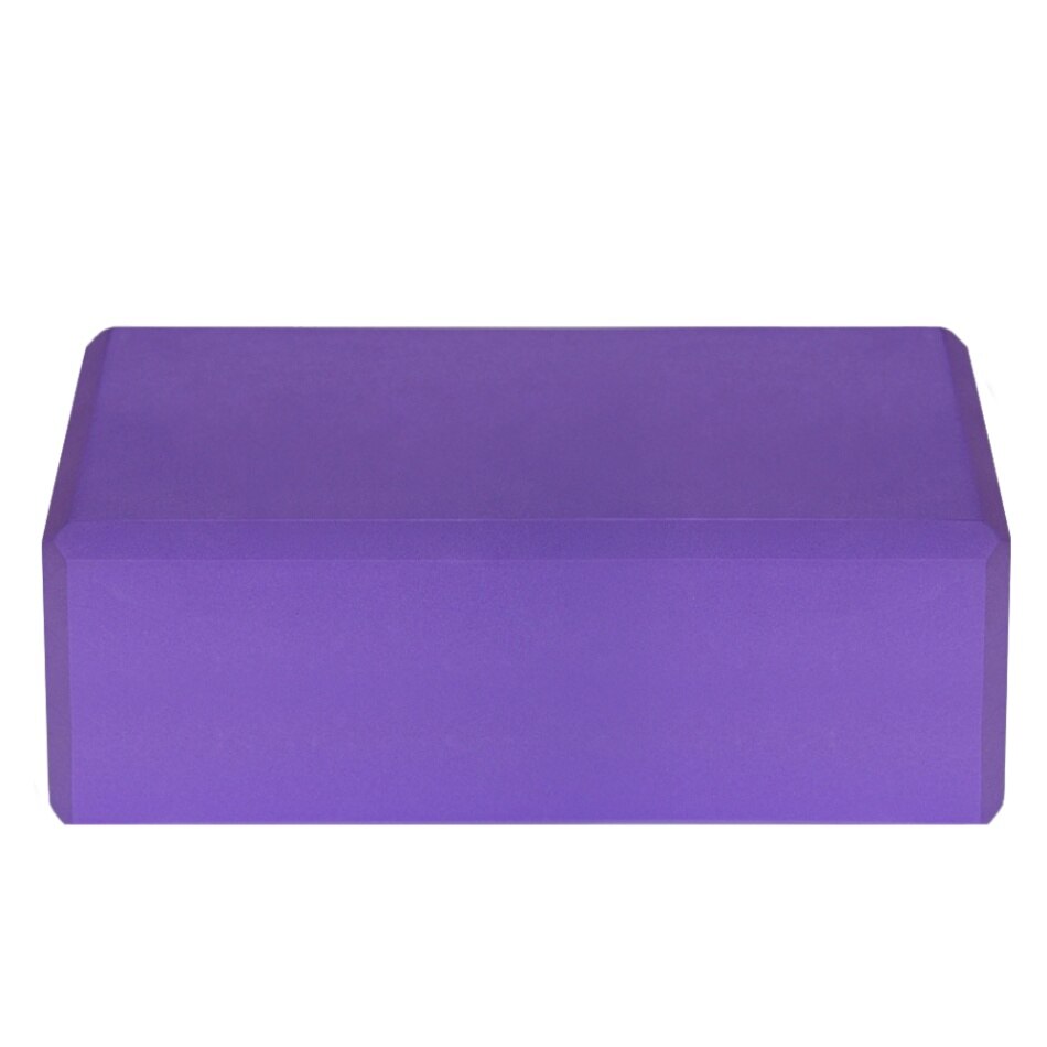 Yoga Block Set Pilates Fitness EVA Yoga Blocks Latex-free Non-slip for Exercise Workout Fitness Training Block Yoga Pilates: Purple 1 pcs