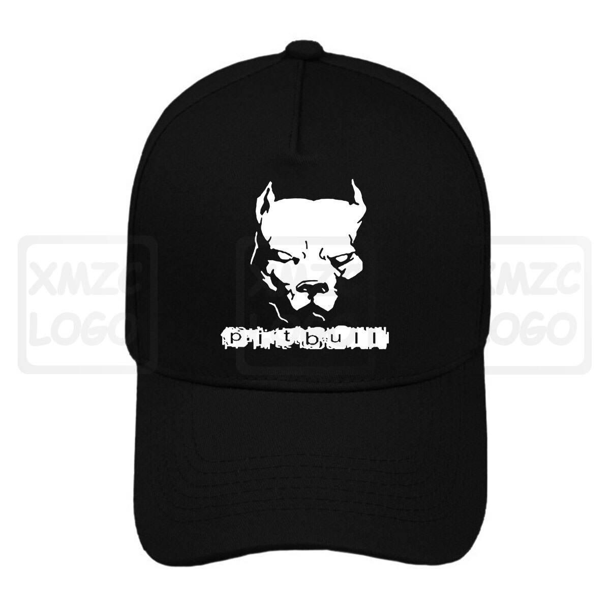 Mannen Katoen Tbaseball Cap Pitbull Amerikaanse Pit Bull Spiked Halsband Mens Tbaseball Cap Maat S 3Xl Plus Size kleding Baseba: PTBST044328-cap