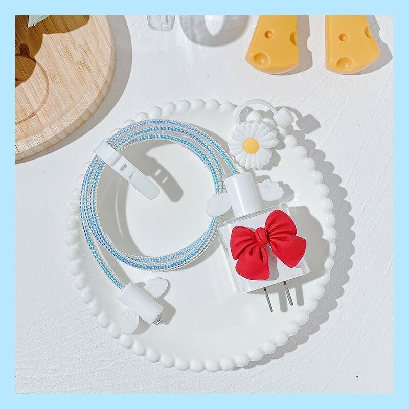 Nowa osłona kabla dla iPhone 12 11 szybkie ładowanie 18/20 W wtyczka ochraniacz kabel danych USB ochrona linii Sprial kabel ochronny