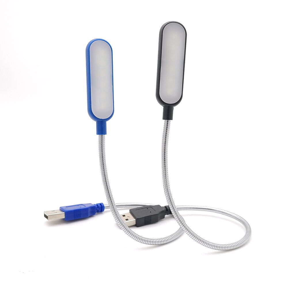 Flexible Tragbare USB Licht Helle Lesen Tisch Lampe 6 LEDs 5V USB Lampe Für Power Bank Laptop Notebook PC computer Helle