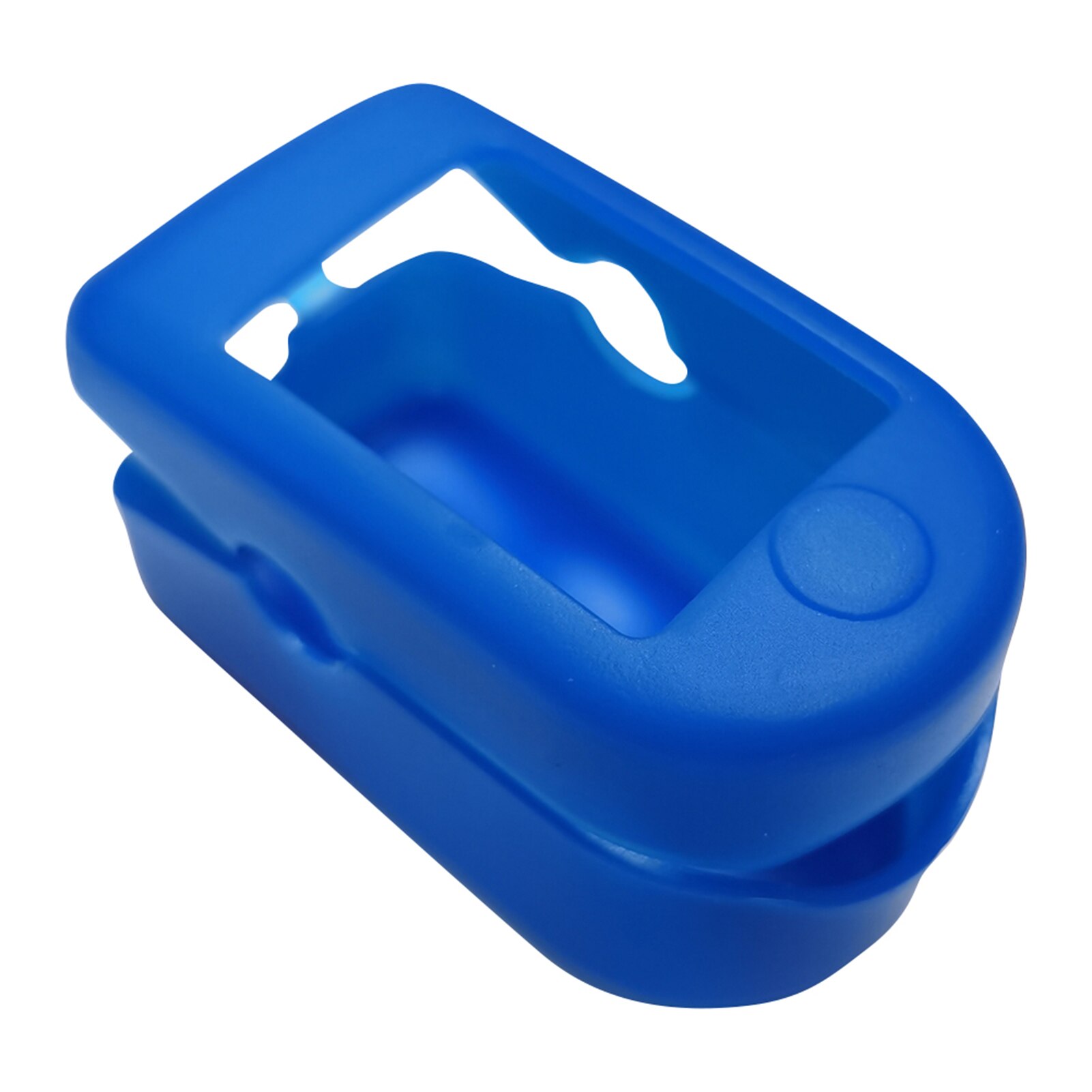 Bloedzuurstofmonitorhoes siliconen vingertop polsmeterhoes pulsoximeter beschermende opberghoes voor thuisgebruik op reis: Blauw