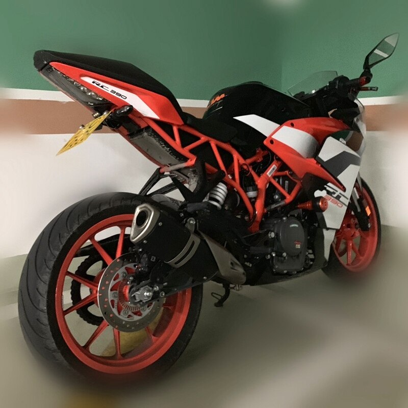 Duke 250 390 Rc 390 Duke390 Rc390 de , 8 17 de la motocicleta ajustable soporte para matrícula montaje de cola trasera Bracke