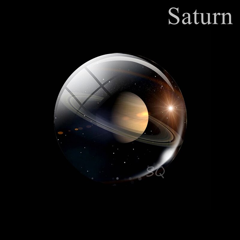 50MM Eight Planets Fridge Magnet Full Moon Earth Solar System Planet Universe Galaxy Nebula Star Refrigerator Magnets Home Decor: Saturn