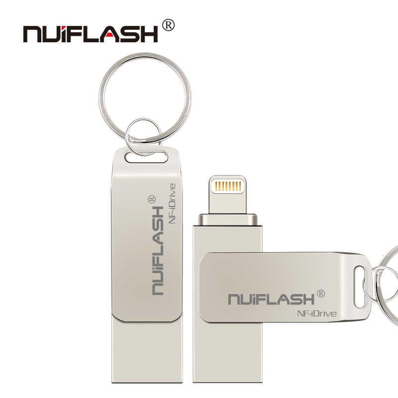 2 In 1 Otg Usb Flash Drive Voor Iphone 256 Gb 128 Gb Pen Drive 32 Gb 64 Gb Geheugen stick Voor Iphone 6/7/8/X/Xr/11