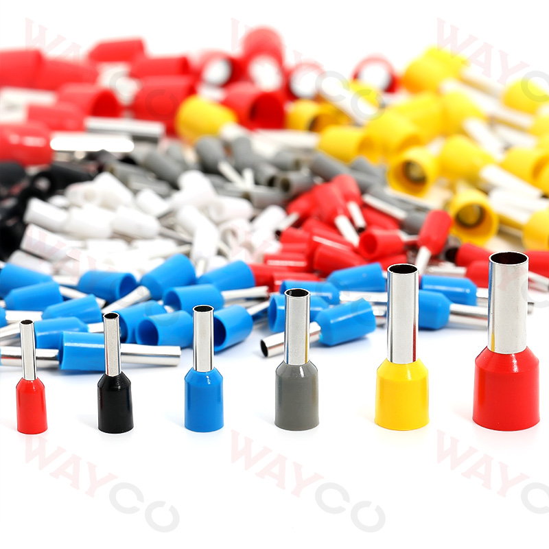 100 Stks/pak E0508 E7508 E1008 E1508 E2508 Buisvormige Crimp Terminals Adereindhulzen Koudgeperste Geïsoleerde Elektrische Draad Connectoren