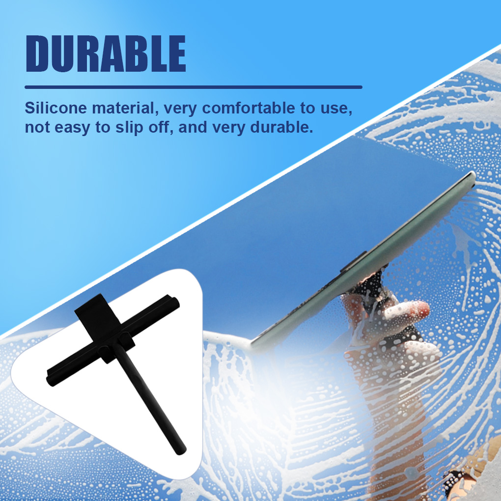 Bathroom Portable Window Wiper Office Living Room Glass Tile Wall Scraper High Efficient Mirror Cleaning Tool Home Supplies Gray