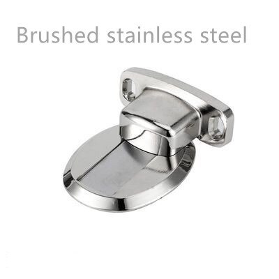 Magnetic Door Holder Stopper Invisible Doorstop Wall Floor Mount Safety Catch Stainless Steel Door Suction Bedroom Supplies: D