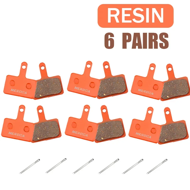 Pastillas de freno de disco semimetálicas de resina para bicicleta de montaña, para Shimano B01S M375 M395 M446 M485 M486 M416 Deore M515 M525: Gris oscuro