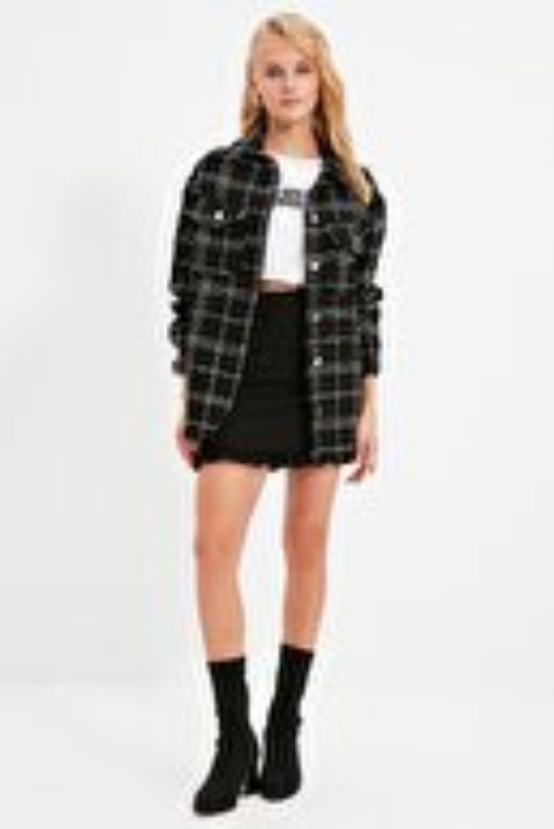 Black Ruffle Mini Rok