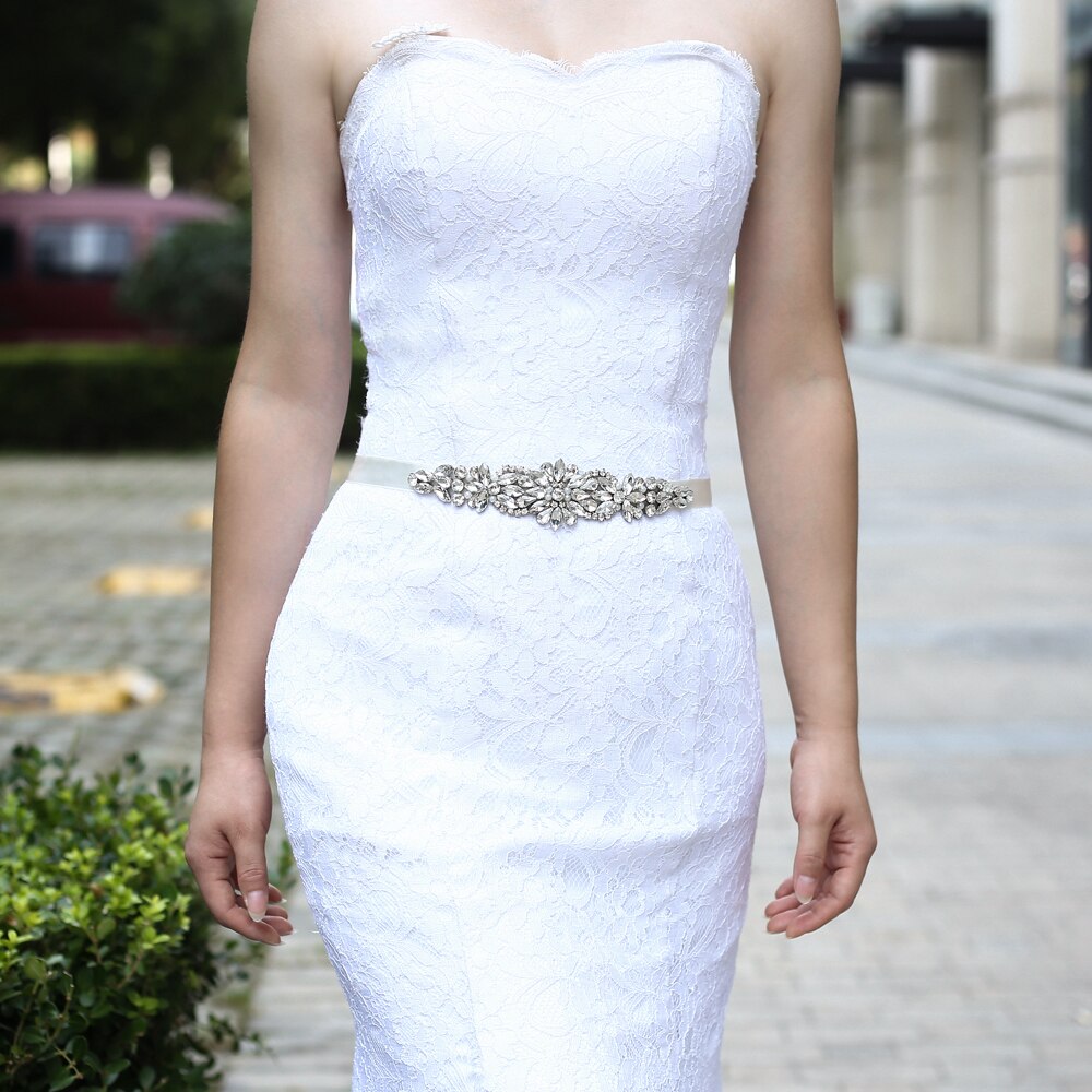 Strass riem pailletten trouwjurk riem bruidsjurk riem bruidsaccessoires riem voor avondfeestjurk scs 407