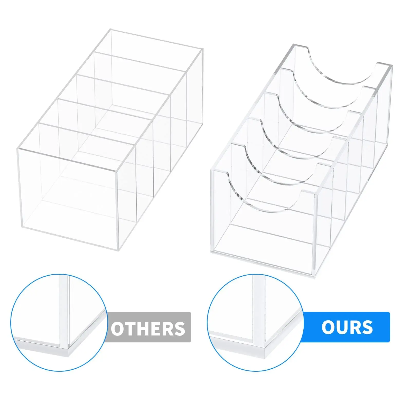 Gürtel Organizer Acryl Gürtel Aufbewahrung Halfter für Höhle Schrank Fächer Vitrine für Krawatte und Fliege