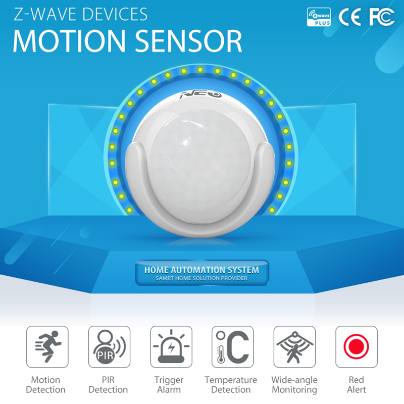 Z-wave Home Smart PIR Motion/Light/Temperature Sensor Detector Home Automation Alarm System Smart Home