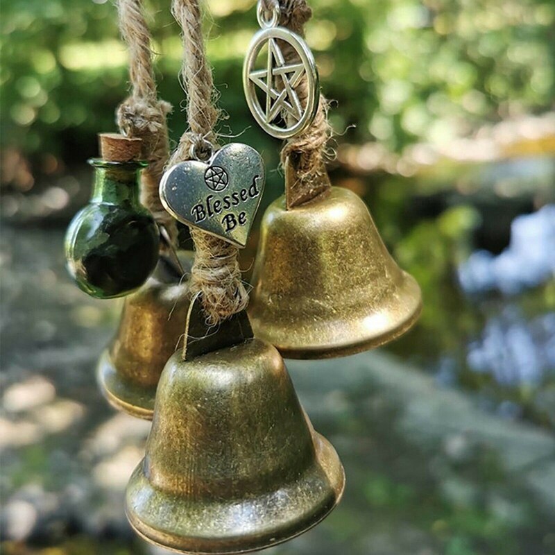 Witches Bells, Door Protection Charm, Wicca Decor, Altar Decor,Window Decor